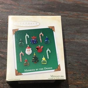 Hallmark Merrier By The Dozen Miniature Ornament Set 2003